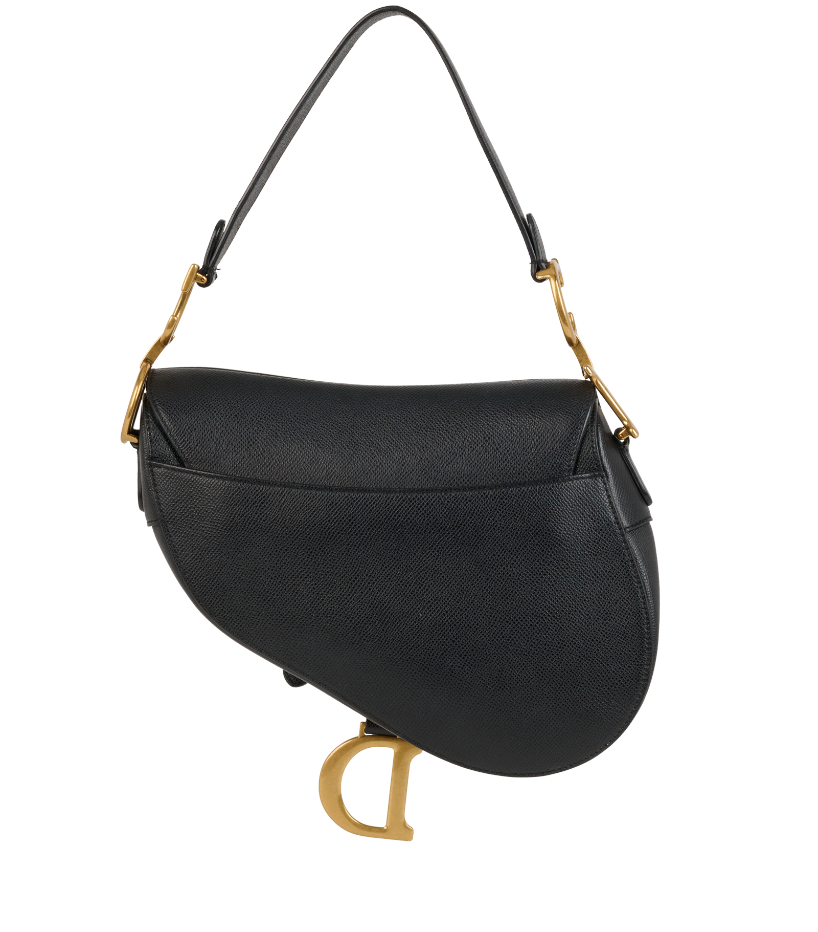 Classic Saddle, &pound;1,900, Handbags, Black, Leather, Back view